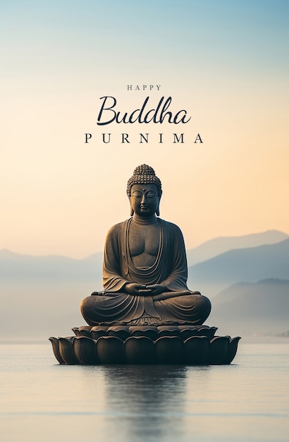 Foto feliz collage de buda purnima (en inglés)