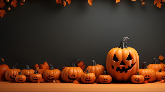 Feliz concepto de vacaciones de Halloween Tarjeta de felicitación para la fiesta de Halloween