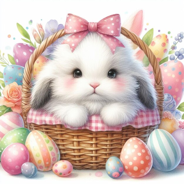 Feliz conejo de Pascua.