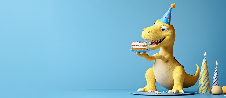 Feliz cumpleaños dinosaurio