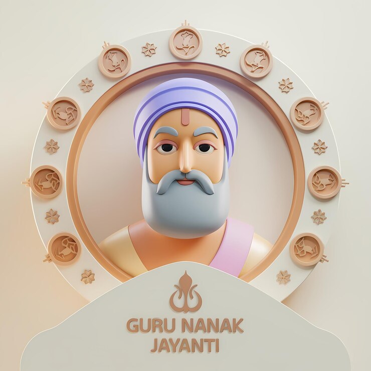Foto feliz cumpleaños de guru nanak
