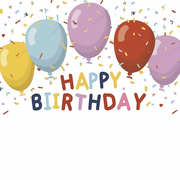 Feliz cumpleaños o celebración de fiesta con globo