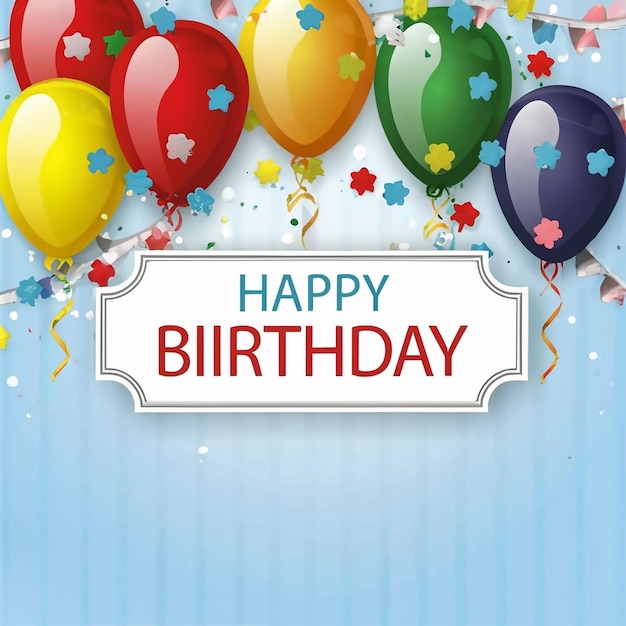 Feliz cumpleaños o celebración de fiesta con globo