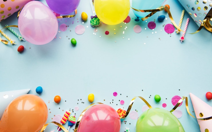 Foto feliz cumpleaños o fiesta de fondo