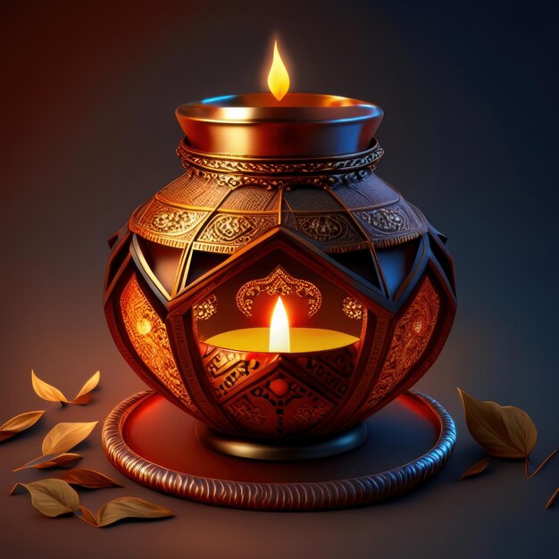 feliz decoración de diwali celebración de lohri