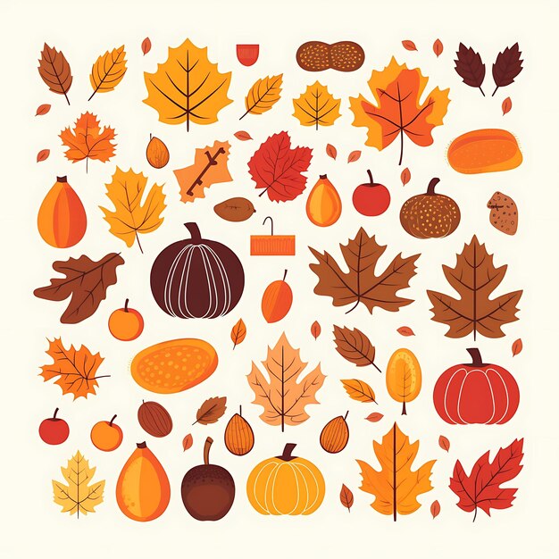 Feliz Día de Acción de Gracias de patrones sin fisuras Otoño otoño Acción de Gracias lindas calabazas doodle fondo