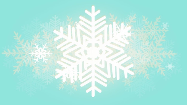 Feliz día de Año Nuevo Imagen de fondo de nieve blanca para el día de Años Nuevos resumen Fondo de fiesta de Navidad vacaciones y fondo de vacaciones ilustración 2d