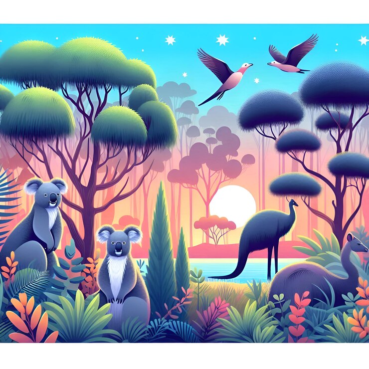 Feliz día de Australia Diseño de imágenes de fondo