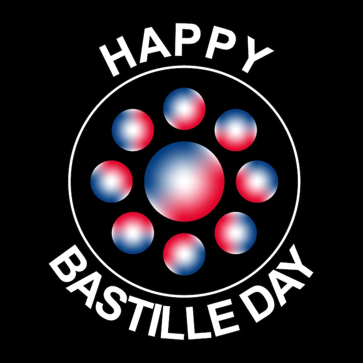 Foto feliz día de la bastilla 14 de julio