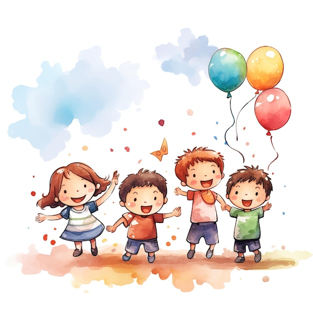 Feliz dia das crianças para a celebração internacional das crianças
