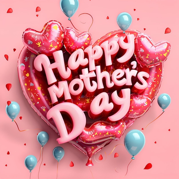 Feliz dia das mães com desenho tipográfico do dia das mãas