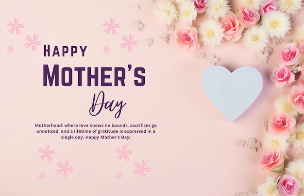feliz dia das mães postagem de mídia social de fundo generativo ai
