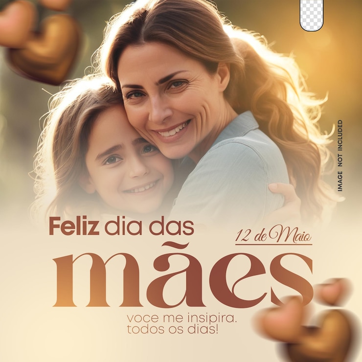 Foto feliz dia das maes voce me inspira todos os dias template