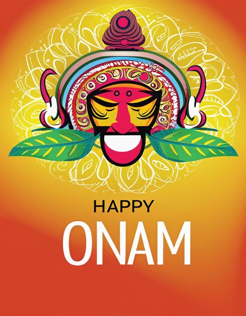 Feliz dia de celebração do Onam