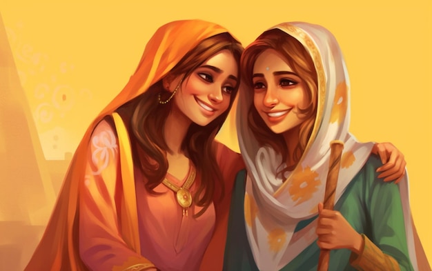 _feliz_Día_de_la_Amistad_Fondo_de_ilustración_Pakistán