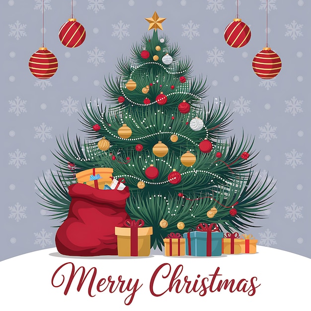 Feliz dia de Natal Espalhando alegria e alegria festiva por todo o lado