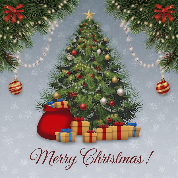 Feliz dia de Natal Espalhando alegria e alegria festiva por todo o lado
