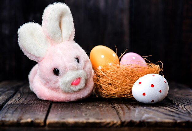 Feliz dia de Páscoa, coelho e ovo, cristãos em todo o mundo celebram