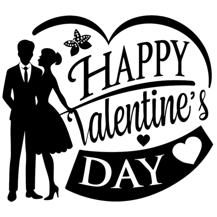 Foto feliz dia de valentino tipografia com fundo