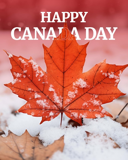 Feliz dia do Canadá bandeira colagem