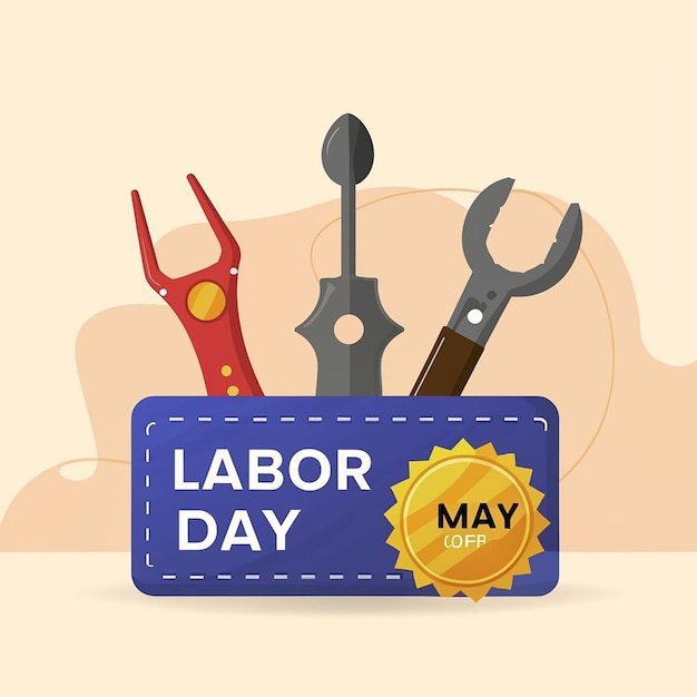 feliz dia do trabalho banner de fundo jpg