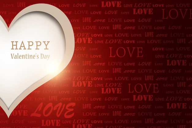 Feliz dia dos namorados plano de fundo Ilustração 3d do conceito de amor