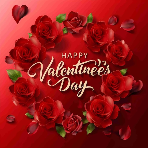 Feliz Dia dos Namorados Rosa Vermelha