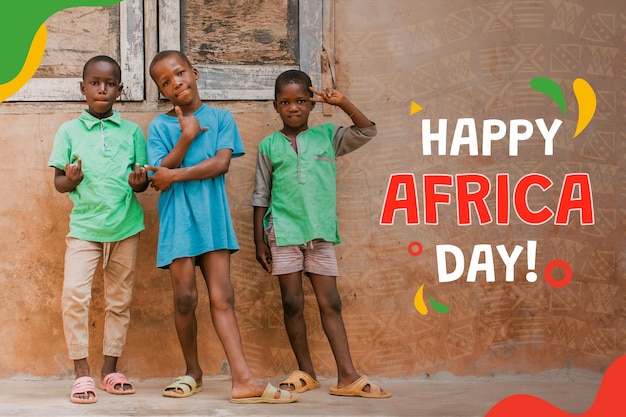 Feliz día de África composición