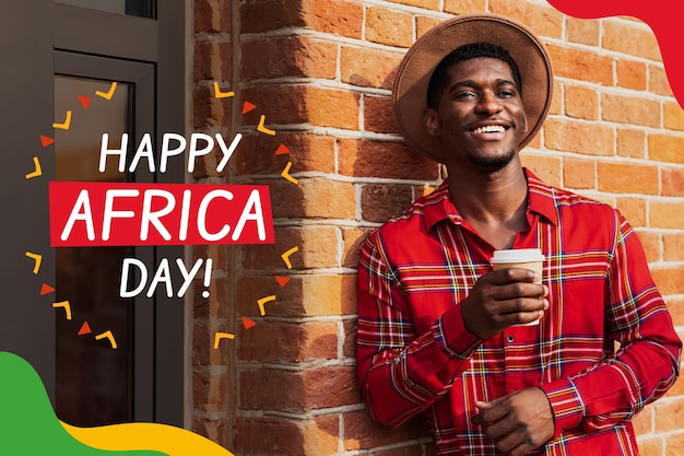 Feliz día de África composición