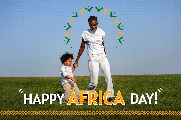 Feliz día de África composición