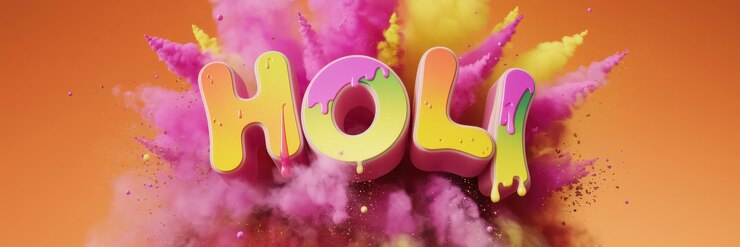 Foto feliz día de holi