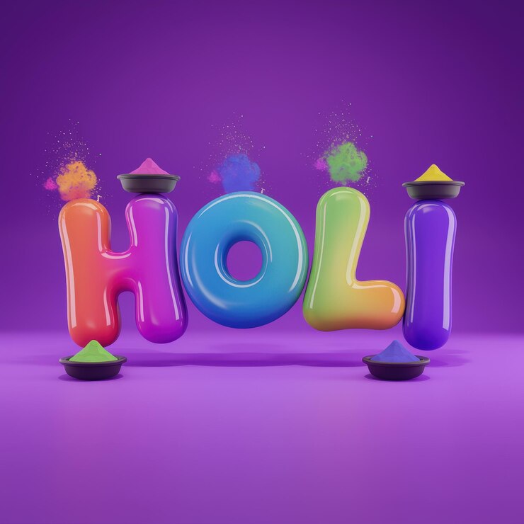 Foto feliz día de holi