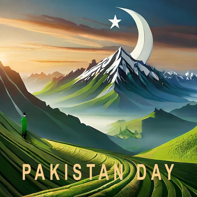 Foto feliz día de la independencia de pakistán ilustración