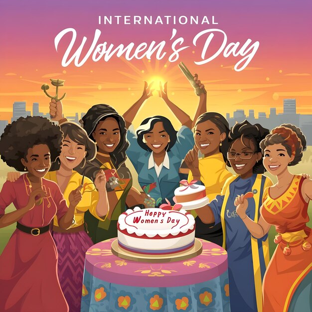 Foto feliz día internacional de la mujer