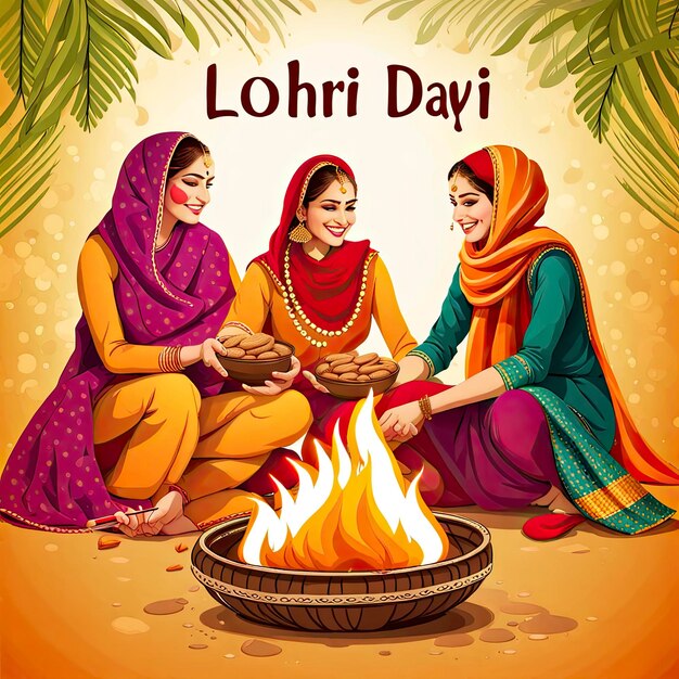 Foto feliz día de lohri