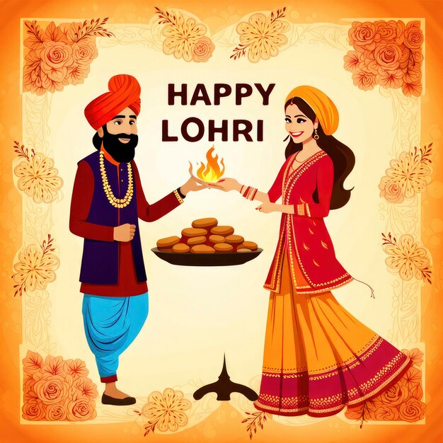 Foto feliz día de lohri