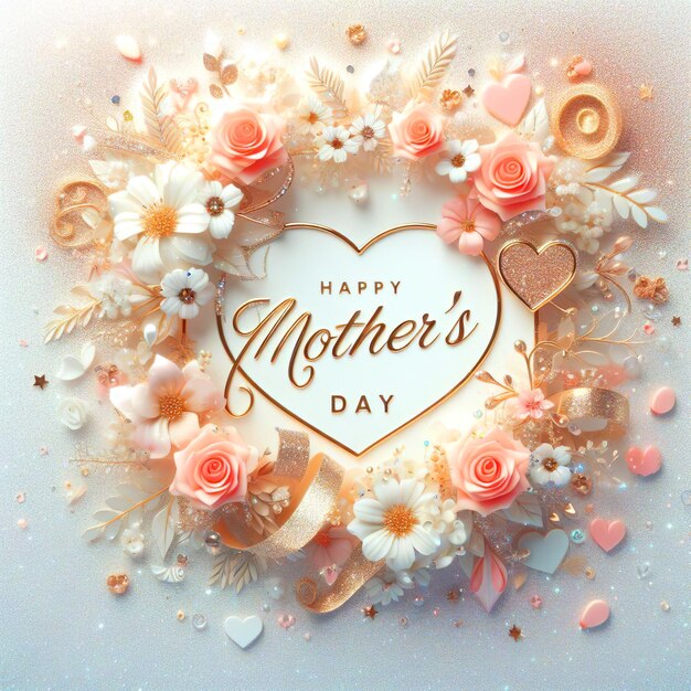 Feliz Día de las Madres Fondo Diseño de tarjetas de felicitación del Día de las Mamás con tipografía