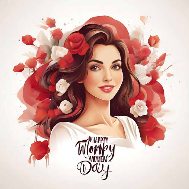 Feliz día de la mujer ai generado