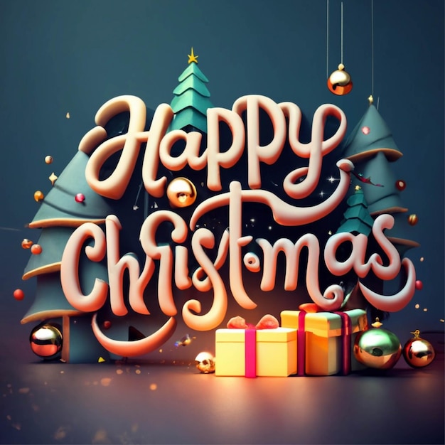 Feliz día de navidad 2024 Foto Premium