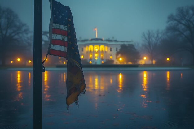 Feliz Día del Presidente de los Estados Unidos Bandera Símbolo del nacimiento de la democracia en los Estados Unidos de América