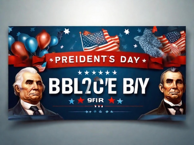 Feliz Día de los Presidentes venta de tarjetas de felicitación volante cartel de pancartas juego de posters día de los presidentes vacaciones en EE.UU. Ilustración vectorial