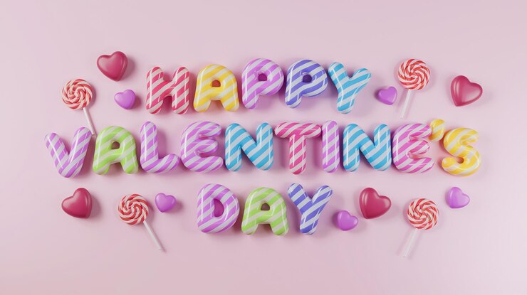 Foto feliz día de san valentín con dulces