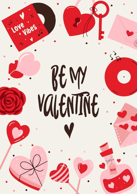 Feliz día de San Valentín 39 tarjeta ilustrativa 12