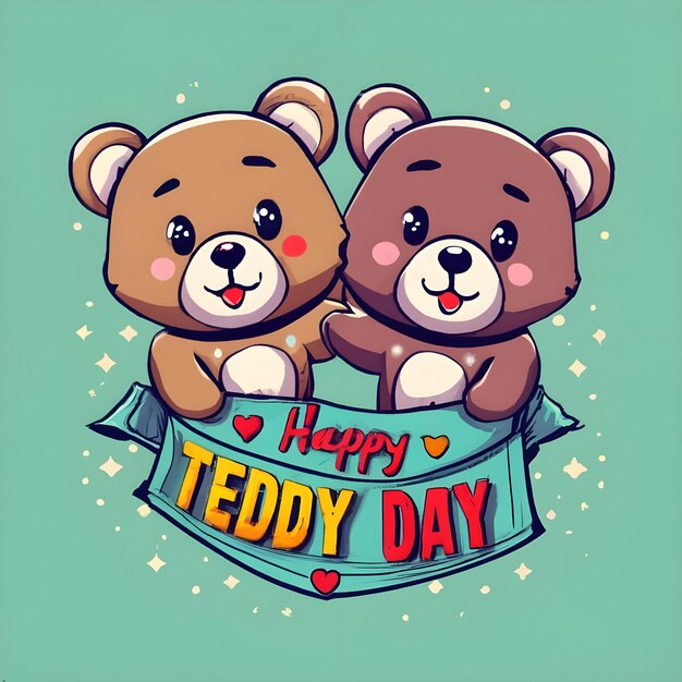 Foto feliz día de teddy .