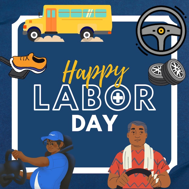 Feliz día del trabajo para los conductores