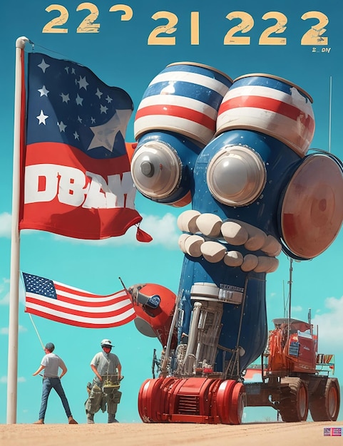 Feliz día del trabajo usa generativo por Ai 04