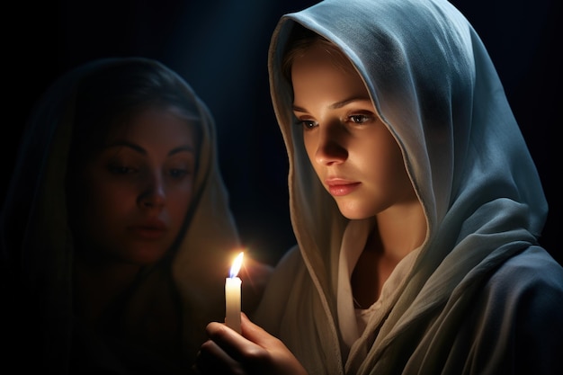 Feliz Día de las Velas celebrando la tradición, la fe y el simbolismo de la luz de las velas en la observancia religiosa y la festividad Presentación de Jesucristo Fiesta de la Purificación de la Bendita María