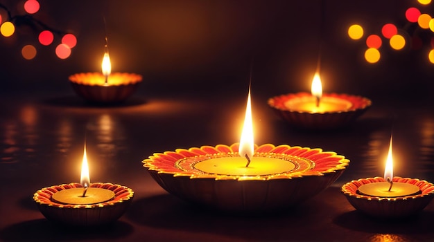 Foto feliz diwali bela imagem de fundo