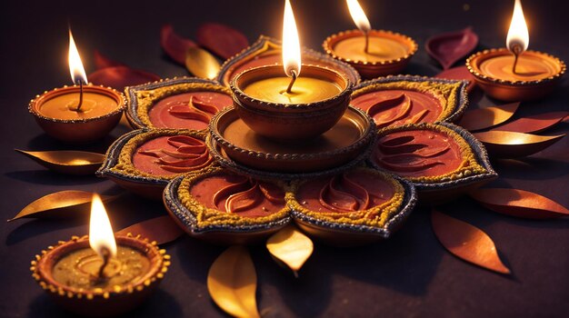 Feliz Diwali bela imagem de fundo