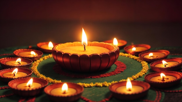 Feliz Diwali bela imagem de fundo